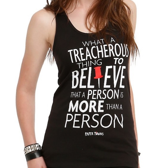 Paper Towns Treacherous Girls Tank from Hot Topic - Picture 1 of 3